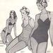Stretch Sew S V Neck Swimsuit And Trinagle Bikini Pattern Womens Vintage Sewing