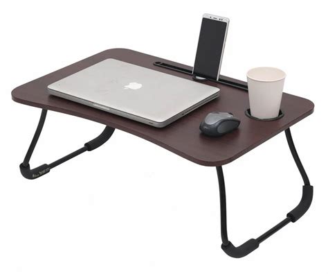 wood foldable laptop table  storage  piece  kanpur