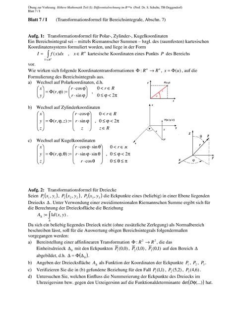 Blatt I Bung Zur Vorlesung H Here Mathematik Teil I