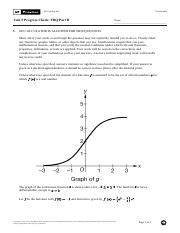 Unit 4 FRQ A Pdf AP CALCULUS AB Test Booklet Unit 4 Progress Check