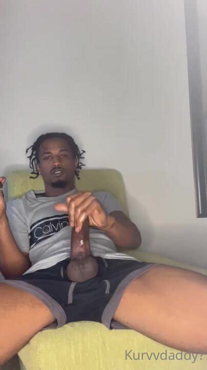 Hot Black Guy Smokes And Wanks His Cock No Cum ThisVid