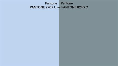 Pantone 2707 U Vs Pantone 8240 C Side By Side Comparison