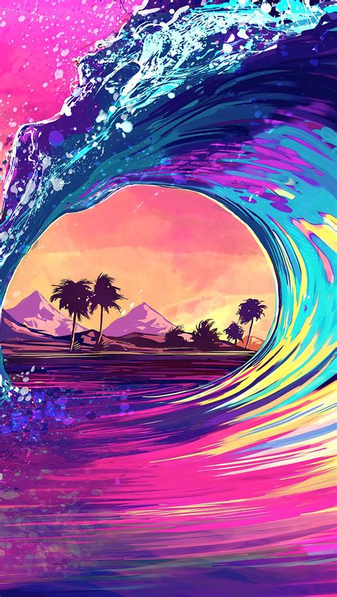 Ola de colores Fondo de pantalla 4k HD ID:6815