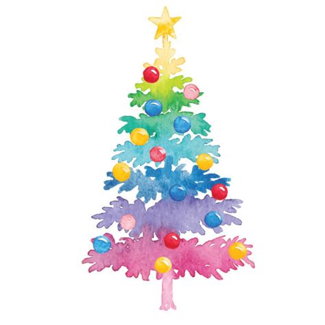 Rainbow Christmas Tree Illustrations, Royalty-Free Vector Graphics & Clip Art - iStock