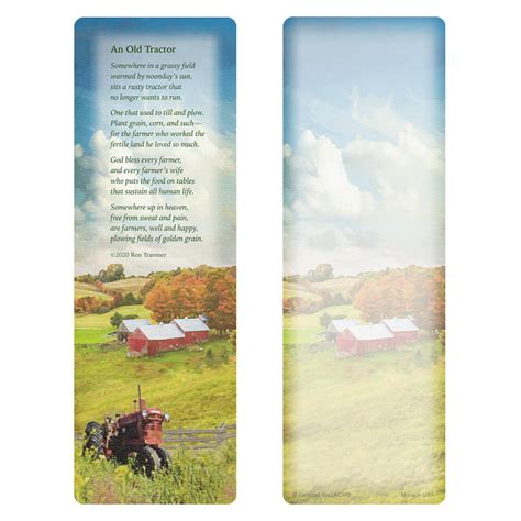 3″ X 9″ Farm Tractor Pmc Bookmark An Old Tractor Lamcraft