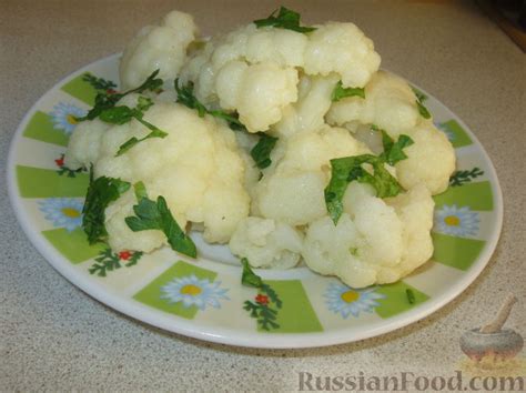 Блюда из цветной капусты, рецепты на RussianFood.com: 1785 рецептов ...
