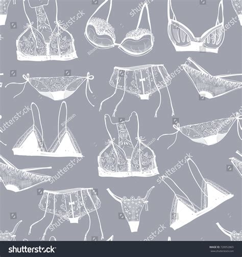 Hand Drawn Lace Lingerie Graphic Vector Stock Vector Royalty Free