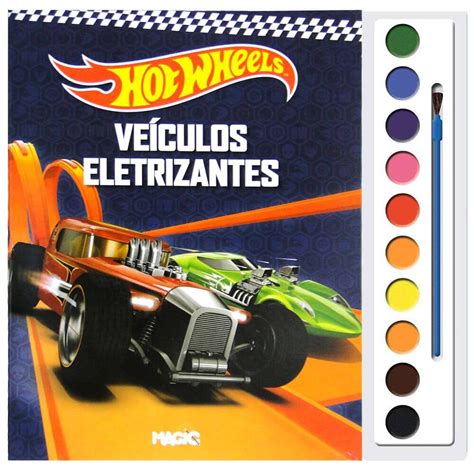 Livro Infantil Colorir Hot Wheels Aquarela Ciranda Shopee Brasil
