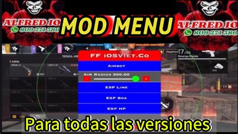 Mod Menu Free Fire Para Ios Todas Las Versiones Anti Ban E Black