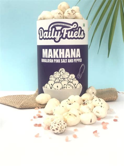 Dailyfuels Roasted Makhana Himalayan Pink Salt And Pepper 60gm