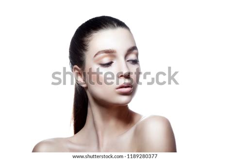 Attractive Brunette Hair Model Girl Beauty Stock Photo Shutterstock