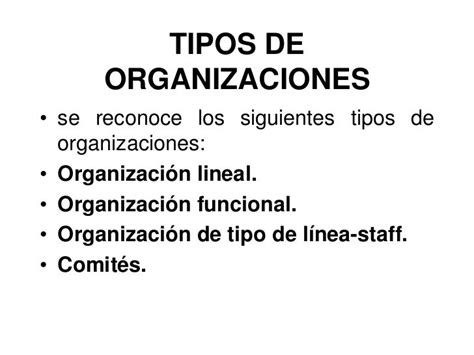 Semana 4 Tipos De Organizacion