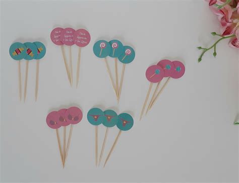Kit toppers e mini toppers Chá de Lingerie Candy Colors