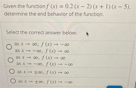 Solved Given The Function Fx02x−2x1x−5 Determine