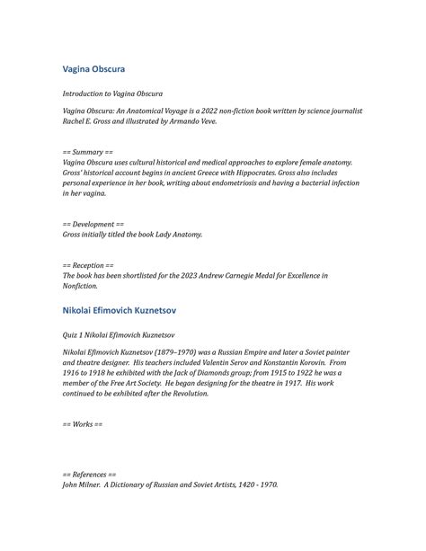 Pols Assignment Vagina Obscura Vagina Obscura Introduction To