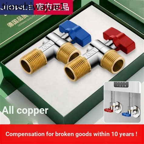 All Copper 4 Points Large Flow Angle Valve Ball Valve Gas Water Heater Hot And Cold Water