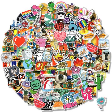 pcs cool stickers  adults random water bottle stickers pack