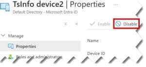 how to disable azure account