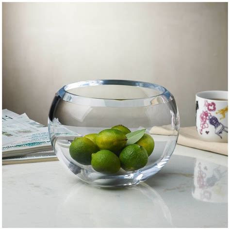 Nude Glass Mini Lily Modern Classic Crystal Round Bowl Small Bowl Pentagon Design Crystal