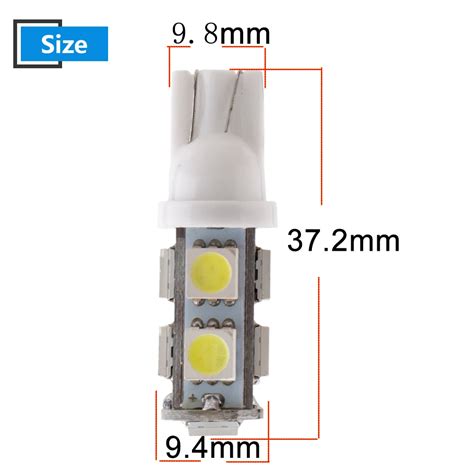4 шт., 24 В, w5w, T10 5050, 9 SMD светодиодный светильник для ...