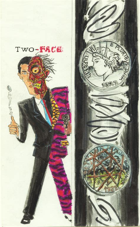 Two-Face and Coin by andrewtodaro on DeviantArt