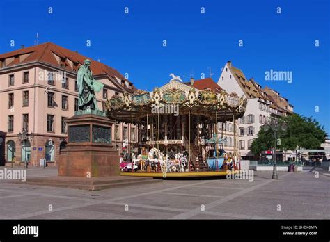 carousel strasbourg carousels strasbourgs stock photo alamy