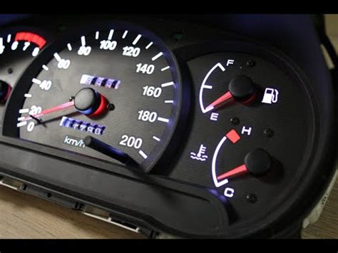 Пересвет приборной панели Hyundai Accent МКПП - YouTube
