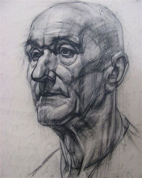 Академический рисунок головы человека карандашом (50 фото)