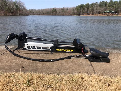 Minn Kota 80lb, 45” shaft w/ built in transducer trolling motor ...