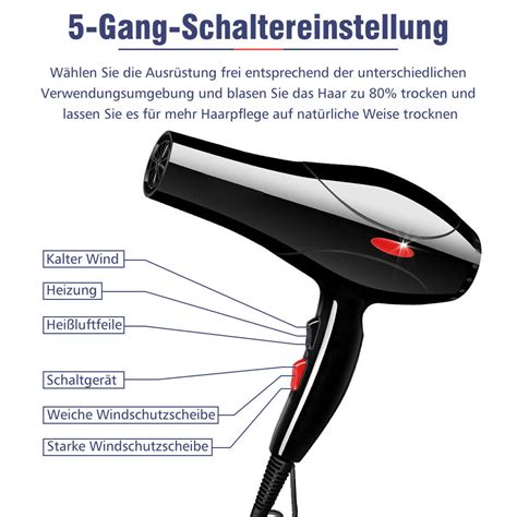 Profi Haartrockner Haarföhn Föhn Fön Trockner Haare Dryer Haarfön