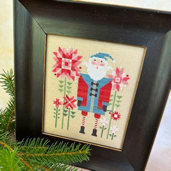 Heart In Hand Needleart Cross Stitch Wee Santa Christmas Cross