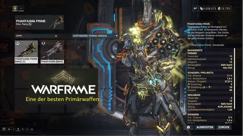 Warframe Phantasma Prime Eine der besten Primärwaffen des Spiels mit