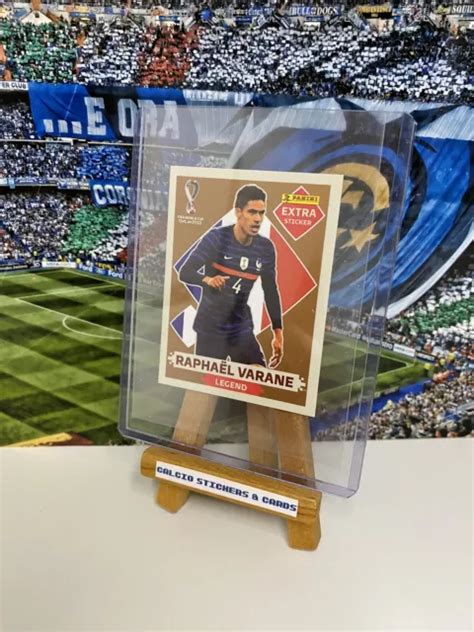 PANINI FIFA WORLD Cup Qatar 2022 Raphael Varane Legend Extra Sticker