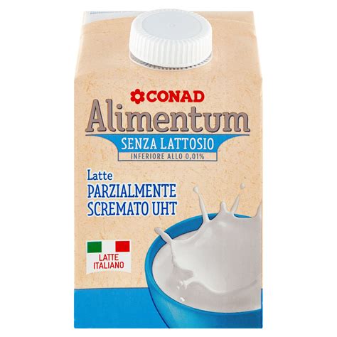 Latte Parzialmente Scremato UHT 500 Ml Alimentum Conad