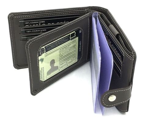 Carteira De Trabalho Tem Validade - Carteira Masculina Couro com porta cartões cédulas rg cnh moedas ...