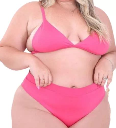 Biquini Plus Size Hot Pant Cintura Alta Gg Parcelamento Sem Juros