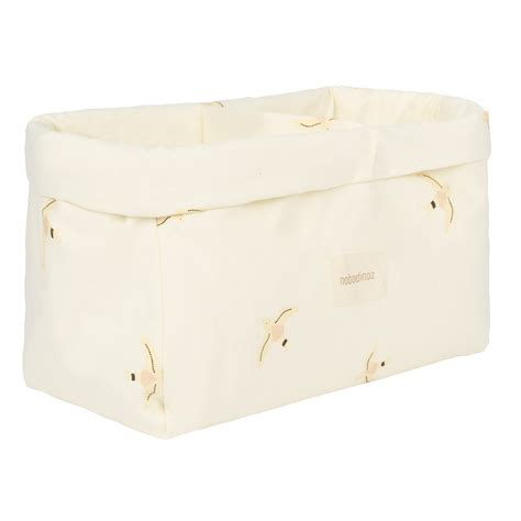 Panier de rangement à deux compartiments STORIES NUDE HAIKU BIRDS