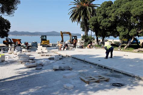 Zadarski Pogledajte Kako Napreduju Radovi Na Parternom Ure Enju Rive