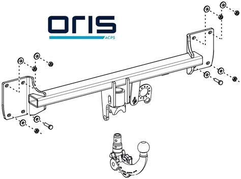 ORIS AHK für Volvo S60 Limousine ab 19 vertikal abnehmbar 13 polig E