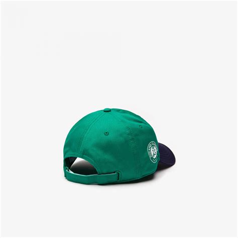 Lacoste Roland Garros Edition Printed Cap Green Navy Strefa Tenisa