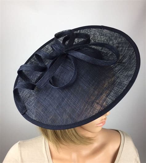 Dark Blue Fascinator Navy Fascinator Blue Hat Wedding Mother Etsy UK