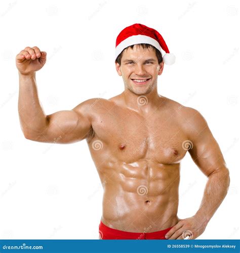 Homme Sexy Le Père Noël Images Libres De Droits Image 26558539