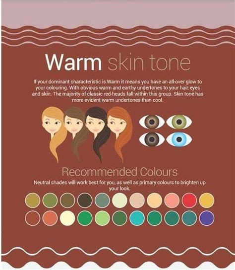 color palette for red hair and warm skin tones Skin Undertones, Warm ...