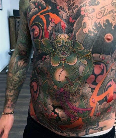 Raijin Tattoo Designs F R M Nner Japanische Mythologie Tinten