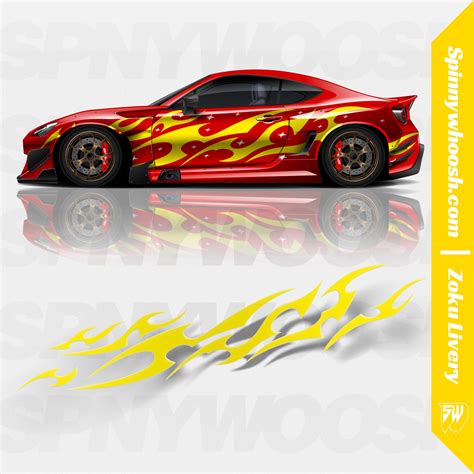 Zoku Tribal Drift Car Livery | Spinnywhoosh Graphics