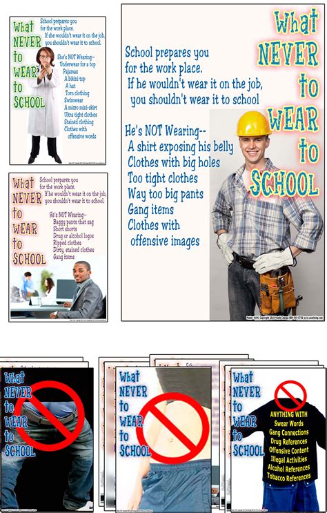 Youth Change Poster Set #S22 Set of 13 Classroom Posters Teach Students How to Dress ...