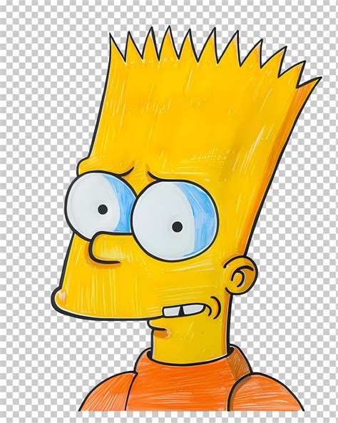 bart simpson iconic cartoon character illustration png clipart