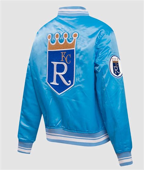 MLB Satin Kansas City Royals Retro Classic Rib Jacket