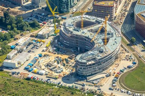 D Sseldorf From The Bird S Eye View Construction Site For The New