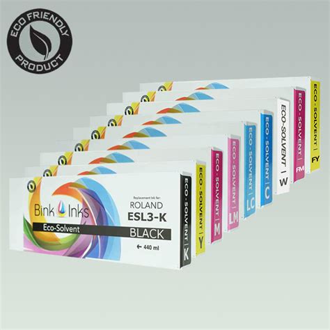 Compatible 440mL Cartridge For Roland Eco Sol MAX 440 Ml ESL3